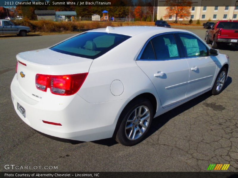 Summit White / Jet Black/Titanium 2013 Chevrolet Malibu LT