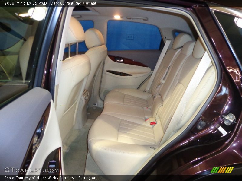 Dark Currant Red / Wheat 2008 Infiniti EX 35 AWD