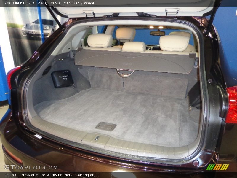 Dark Currant Red / Wheat 2008 Infiniti EX 35 AWD