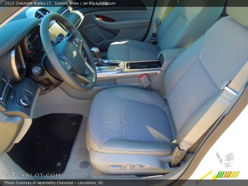 Summit White / Jet Black/Titanium 2013 Chevrolet Malibu LT