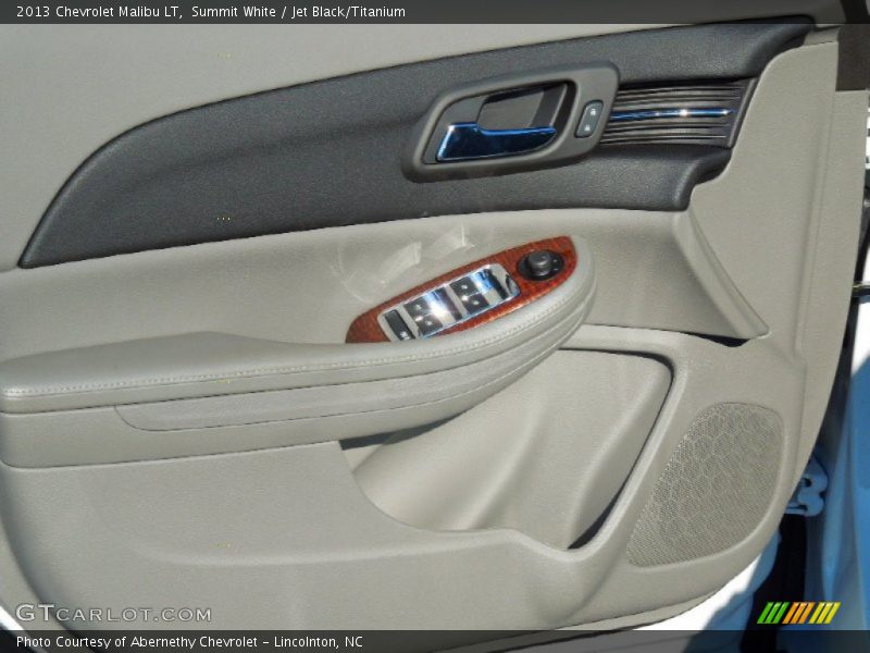 Summit White / Jet Black/Titanium 2013 Chevrolet Malibu LT