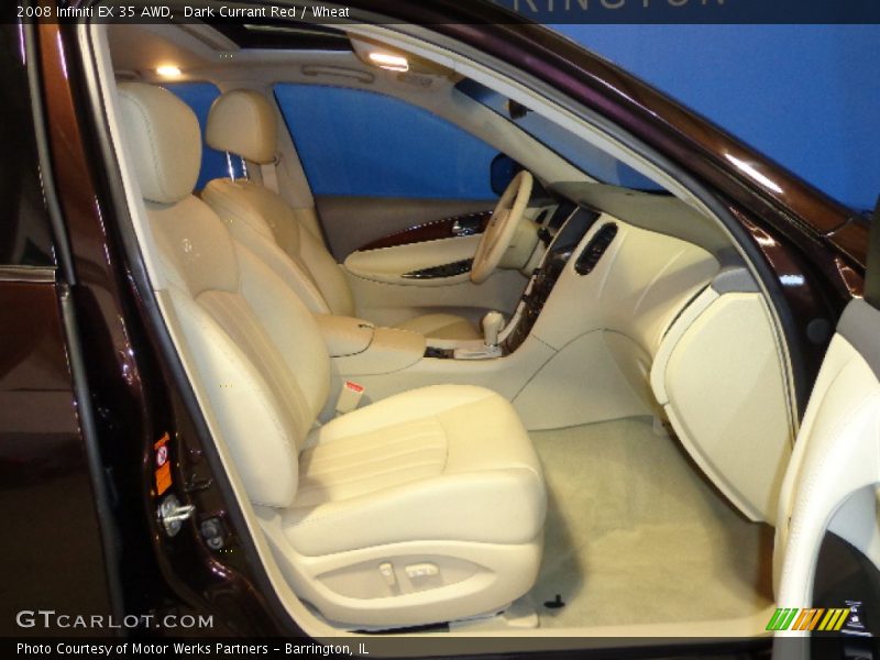 Dark Currant Red / Wheat 2008 Infiniti EX 35 AWD