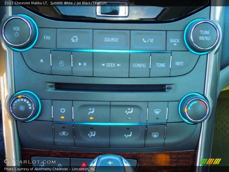 Summit White / Jet Black/Titanium 2013 Chevrolet Malibu LT
