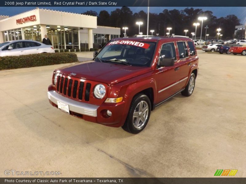 Red Crystal Pearl / Dark Slate Gray 2008 Jeep Patriot Limited