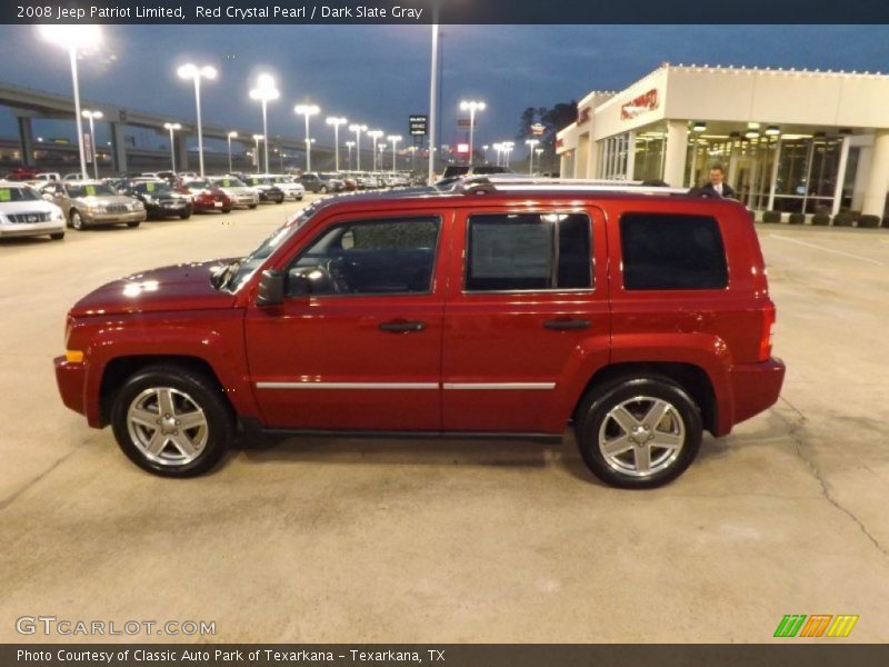 Red Crystal Pearl / Dark Slate Gray 2008 Jeep Patriot Limited