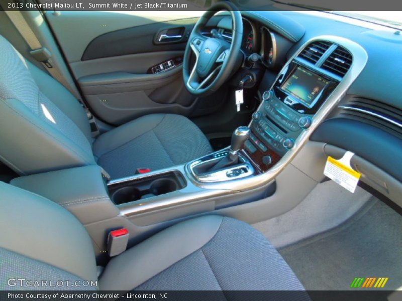 Summit White / Jet Black/Titanium 2013 Chevrolet Malibu LT