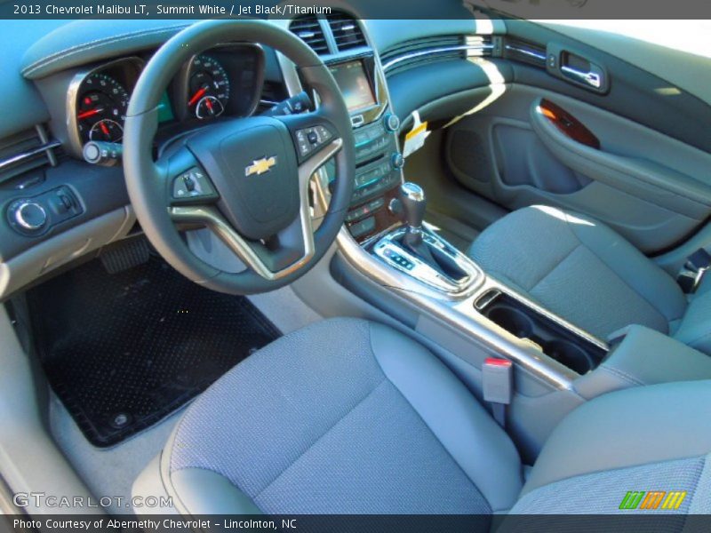 Summit White / Jet Black/Titanium 2013 Chevrolet Malibu LT