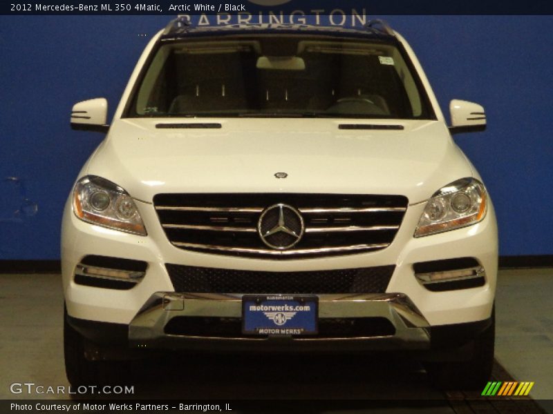 Arctic White / Black 2012 Mercedes-Benz ML 350 4Matic