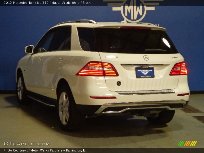 Arctic White / Black 2012 Mercedes-Benz ML 350 4Matic