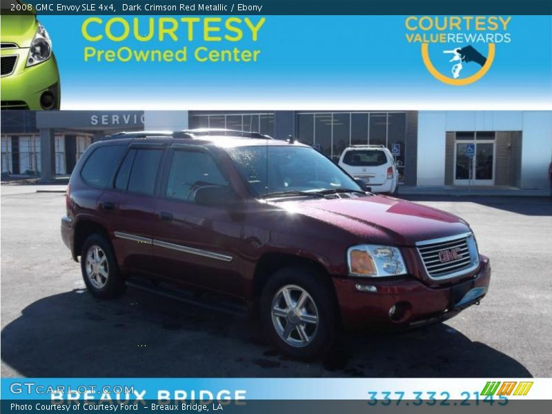 Dark Crimson Red Metallic / Ebony 2008 GMC Envoy SLE 4x4