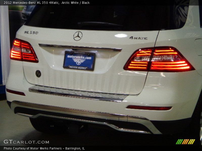 Arctic White / Black 2012 Mercedes-Benz ML 350 4Matic