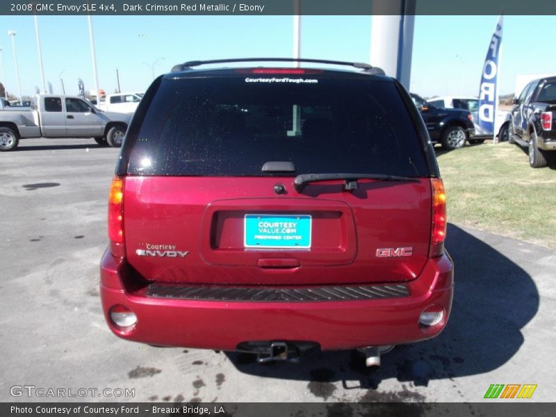 Dark Crimson Red Metallic / Ebony 2008 GMC Envoy SLE 4x4