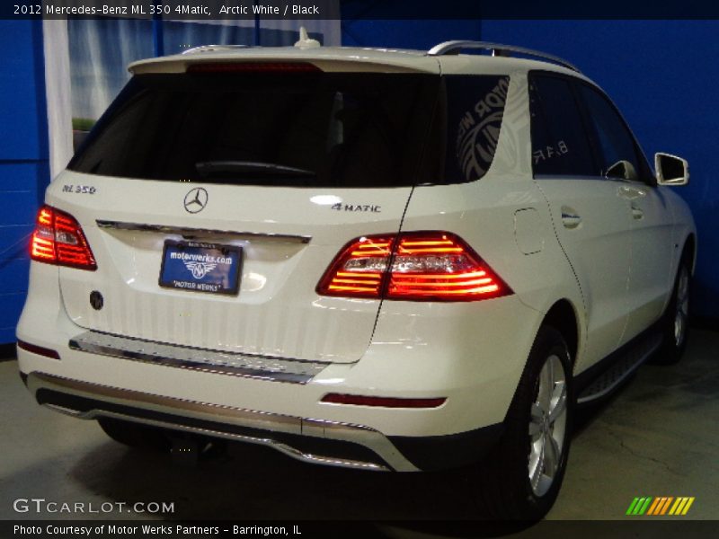 Arctic White / Black 2012 Mercedes-Benz ML 350 4Matic