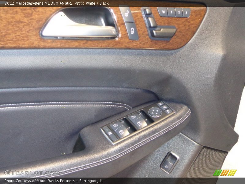 Arctic White / Black 2012 Mercedes-Benz ML 350 4Matic