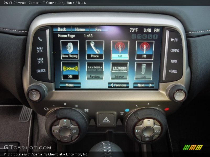 Controls of 2013 Camaro LT Convertible