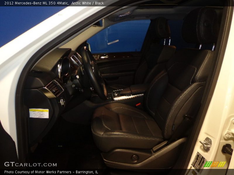 Arctic White / Black 2012 Mercedes-Benz ML 350 4Matic