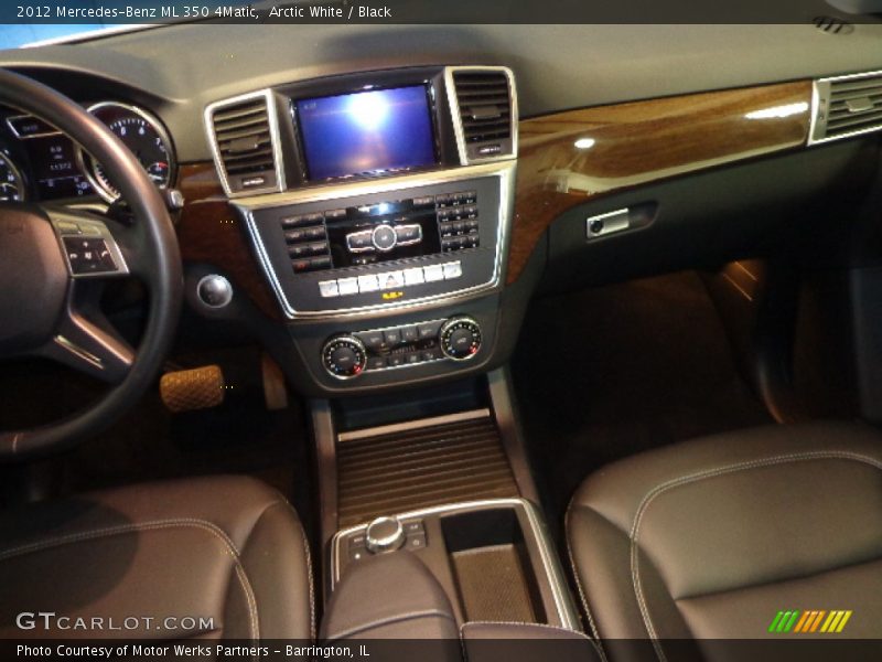 Arctic White / Black 2012 Mercedes-Benz ML 350 4Matic