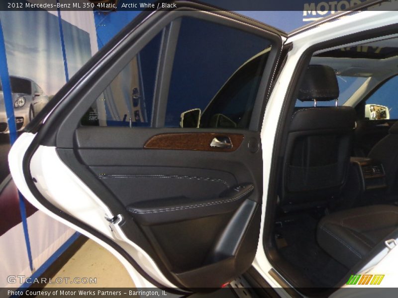 Arctic White / Black 2012 Mercedes-Benz ML 350 4Matic