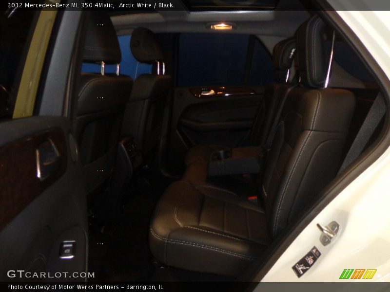Arctic White / Black 2012 Mercedes-Benz ML 350 4Matic