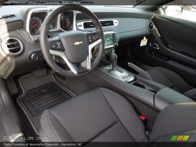 Black Interior - 2013 Camaro LT Convertible 