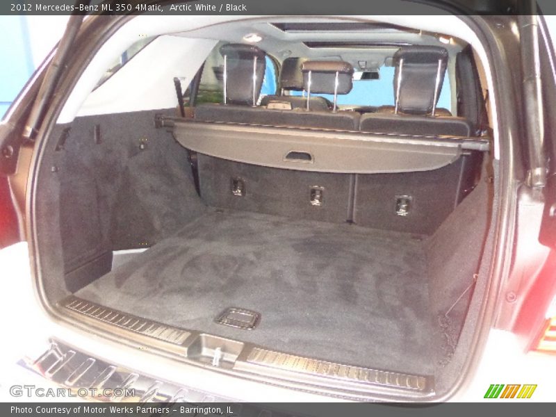 Arctic White / Black 2012 Mercedes-Benz ML 350 4Matic