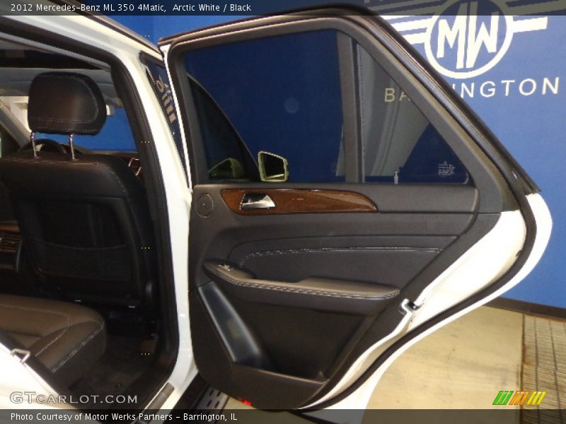 Arctic White / Black 2012 Mercedes-Benz ML 350 4Matic