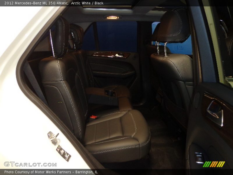 Arctic White / Black 2012 Mercedes-Benz ML 350 4Matic