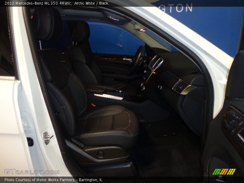 Arctic White / Black 2012 Mercedes-Benz ML 350 4Matic
