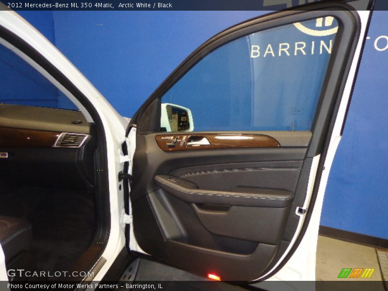 Arctic White / Black 2012 Mercedes-Benz ML 350 4Matic
