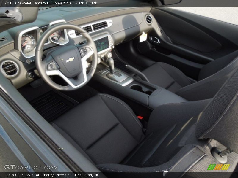 Black Interior - 2013 Camaro LT Convertible 