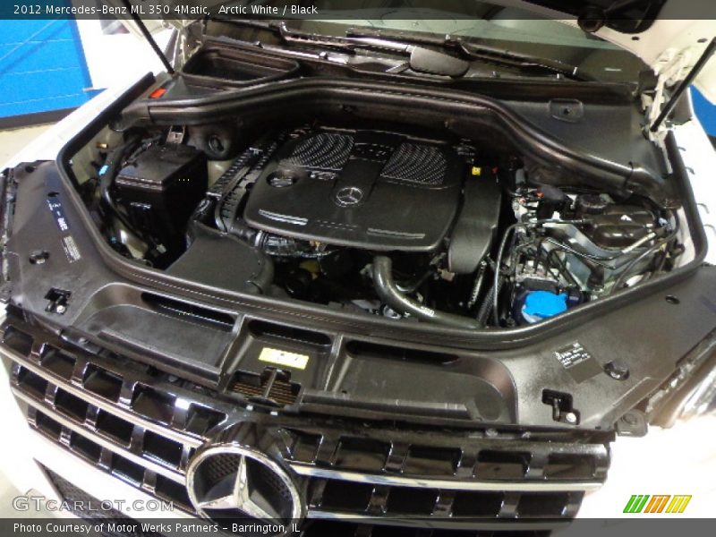 Arctic White / Black 2012 Mercedes-Benz ML 350 4Matic