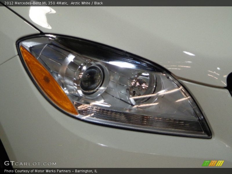 Arctic White / Black 2012 Mercedes-Benz ML 350 4Matic
