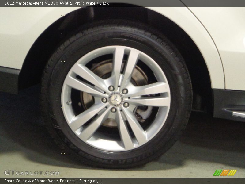 Arctic White / Black 2012 Mercedes-Benz ML 350 4Matic