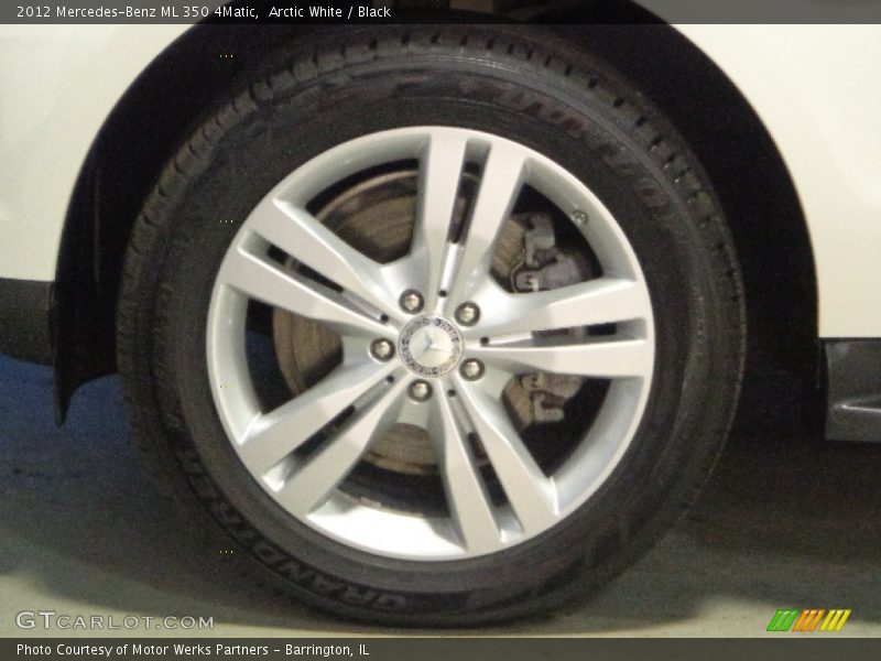 Arctic White / Black 2012 Mercedes-Benz ML 350 4Matic