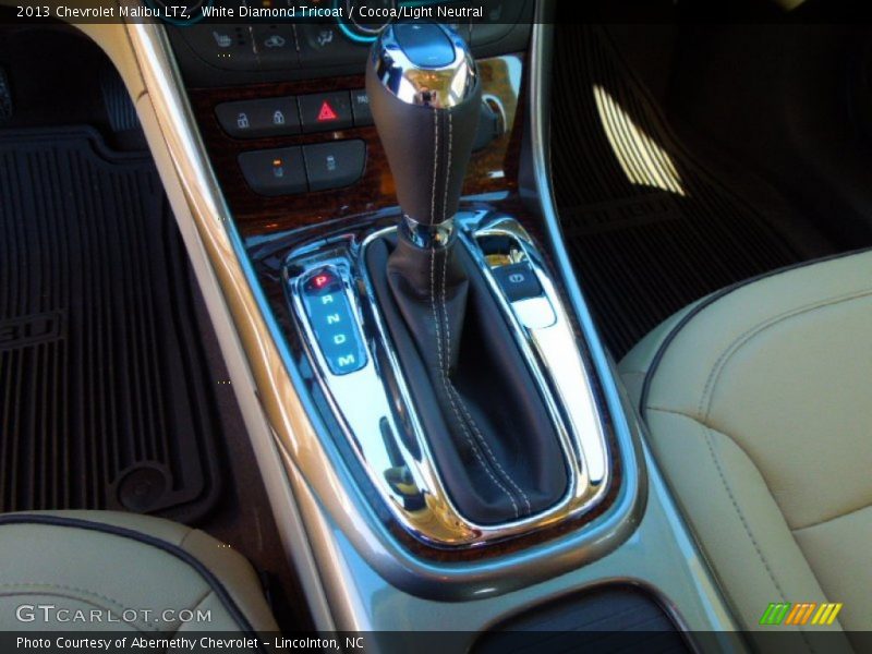 White Diamond Tricoat / Cocoa/Light Neutral 2013 Chevrolet Malibu LTZ