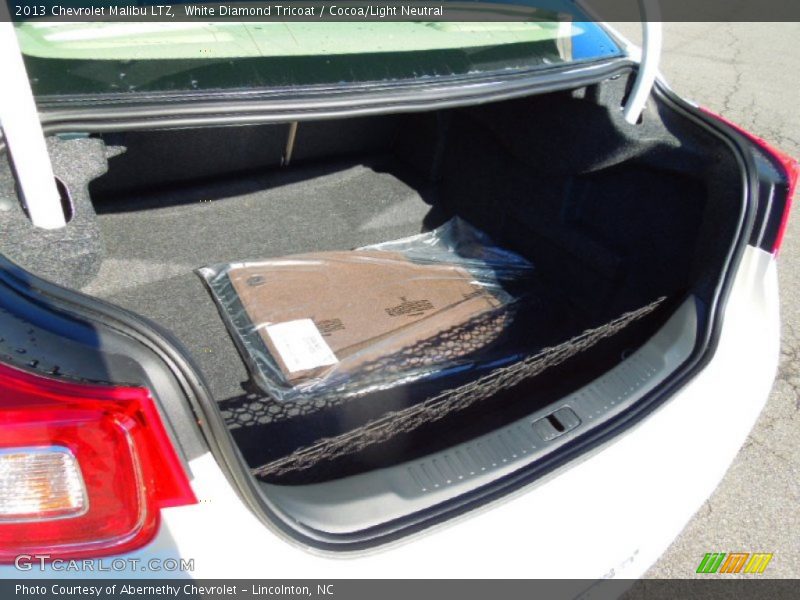 White Diamond Tricoat / Cocoa/Light Neutral 2013 Chevrolet Malibu LTZ