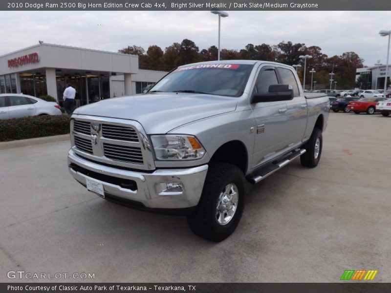 Bright Silver Metallic / Dark Slate/Medium Graystone 2010 Dodge Ram 2500 Big Horn Edition Crew Cab 4x4