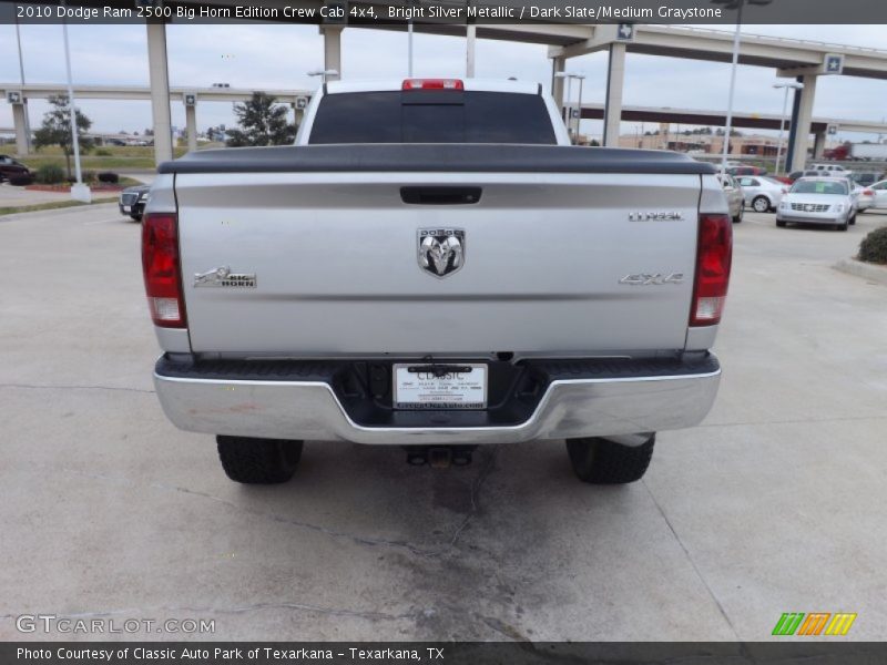 Bright Silver Metallic / Dark Slate/Medium Graystone 2010 Dodge Ram 2500 Big Horn Edition Crew Cab 4x4