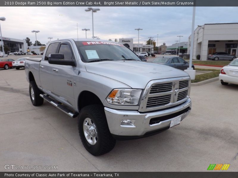 Bright Silver Metallic / Dark Slate/Medium Graystone 2010 Dodge Ram 2500 Big Horn Edition Crew Cab 4x4
