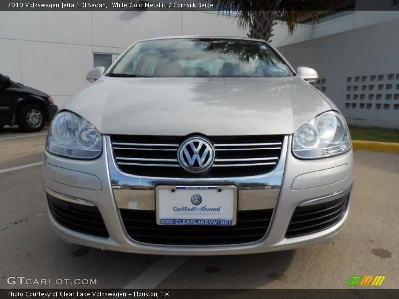 White Gold Metallic / Cornsilk Beige 2010 Volkswagen Jetta TDI Sedan