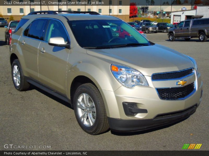 Champagne Silver Metallic / Jet Black 2013 Chevrolet Equinox LT