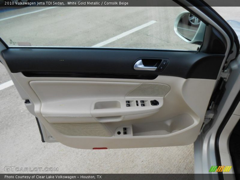 White Gold Metallic / Cornsilk Beige 2010 Volkswagen Jetta TDI Sedan