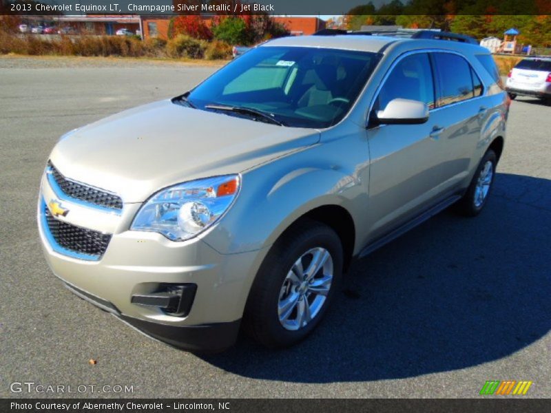 Champagne Silver Metallic / Jet Black 2013 Chevrolet Equinox LT