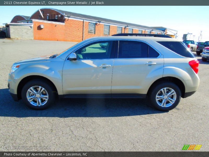 Champagne Silver Metallic / Jet Black 2013 Chevrolet Equinox LT
