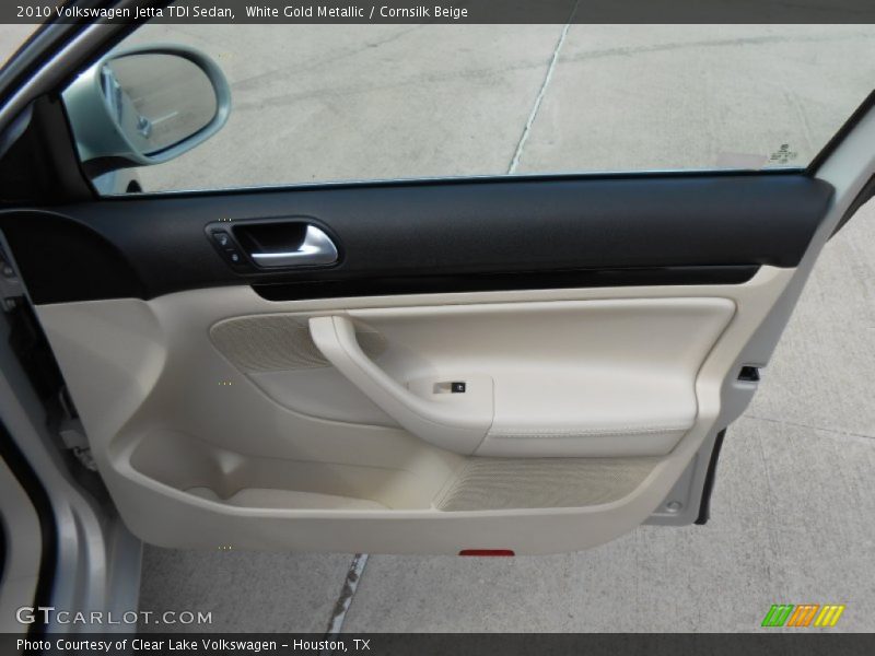 White Gold Metallic / Cornsilk Beige 2010 Volkswagen Jetta TDI Sedan