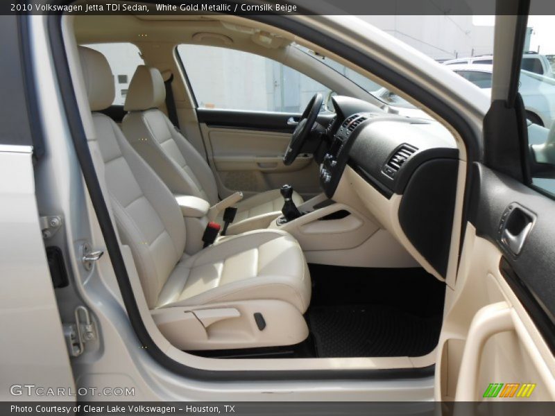 White Gold Metallic / Cornsilk Beige 2010 Volkswagen Jetta TDI Sedan