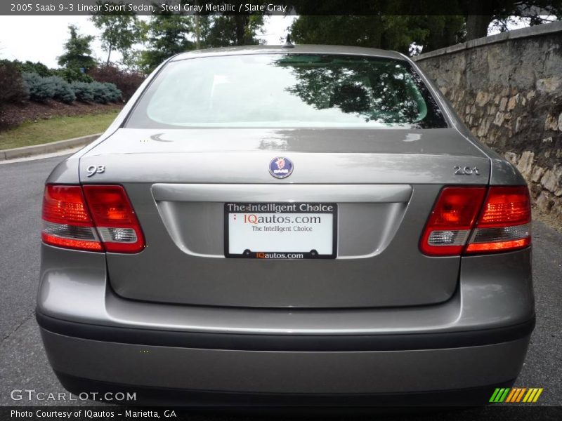 Steel Gray Metallic / Slate Gray 2005 Saab 9-3 Linear Sport Sedan