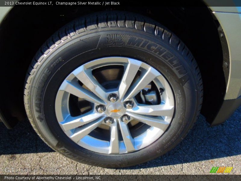 Champagne Silver Metallic / Jet Black 2013 Chevrolet Equinox LT