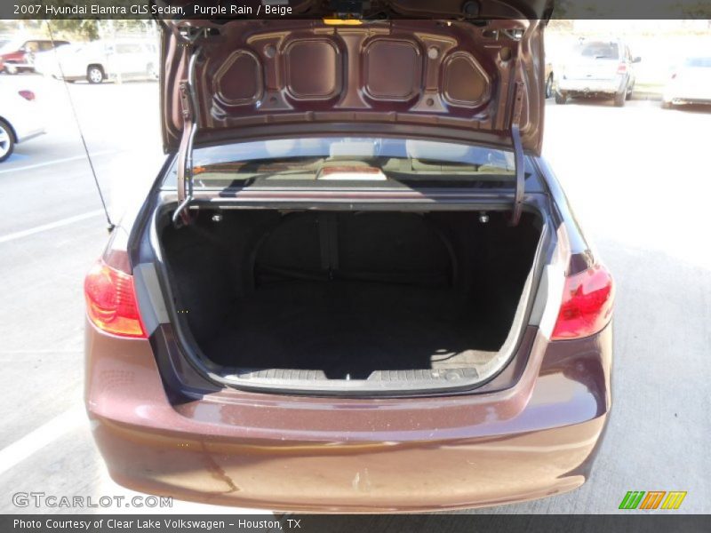Purple Rain / Beige 2007 Hyundai Elantra GLS Sedan