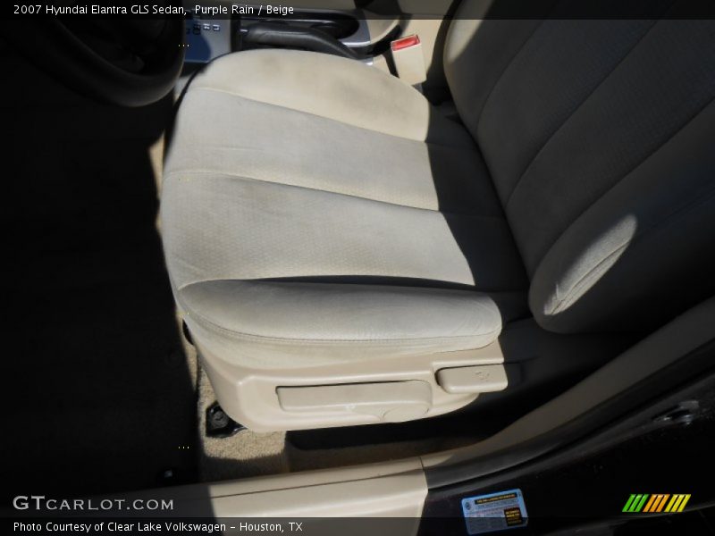 Purple Rain / Beige 2007 Hyundai Elantra GLS Sedan